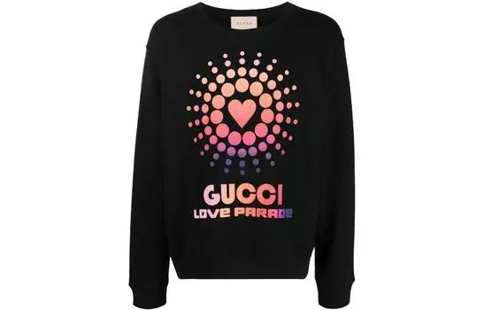Толстовка мужская Gucci Logo-print, черный / розовый