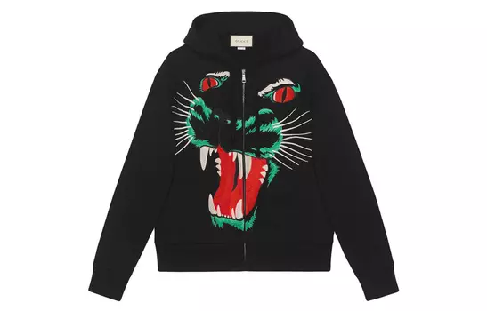 Толстовка мужская Gucci Panther Face, черный
