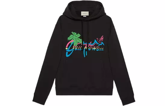 Толстовка мужская Gucci Hawaii, черный