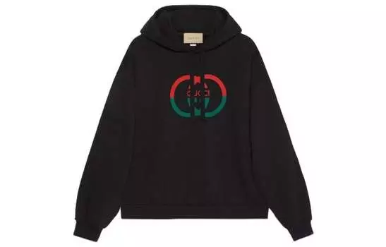 Толстовка мужская Gucci Interlocking G-print, черный