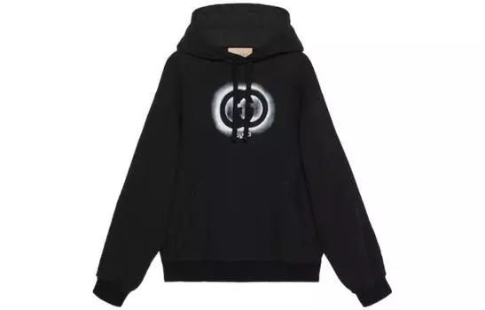 Толстовка мужская Gucci Logo-printed, черный / белый