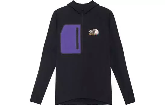 Толстовка мужская Gucci x The North Face, черный / фиолетовый