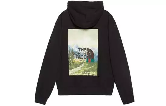 Толстовка мужская Gucci x The North Face, черный / зеленый