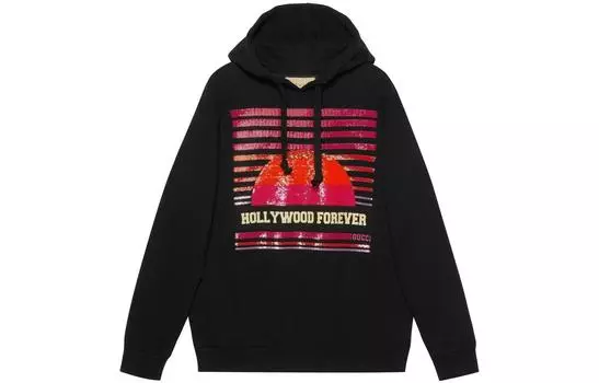 Толстовка мужская Gucci Sequinned Drawstring, черный