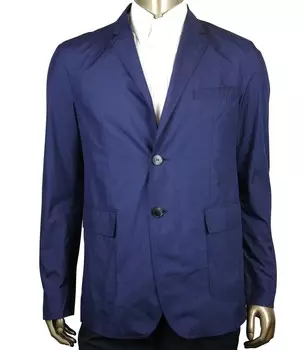 Gucci Мужская утяжеленная синяя куртка из техно полиэстера, цвет Navy Blue