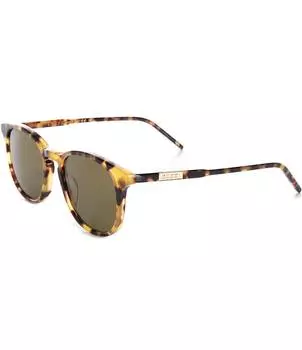 Gucci Мужские круглые солнцезащитные очки Gg1157s 50 мм, коричневый