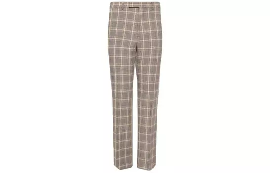 Брюки мужские Gucci Prince Of Wales в полоску, коричневый