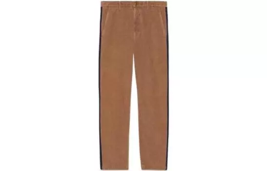 Брюки мужские Gucci Logo Patch, бежевый