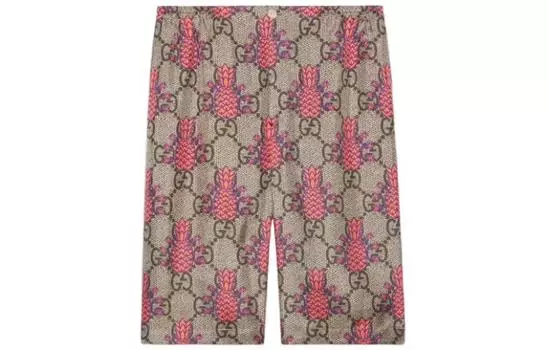 Шорты мужские Gucci, бежевый / розовый