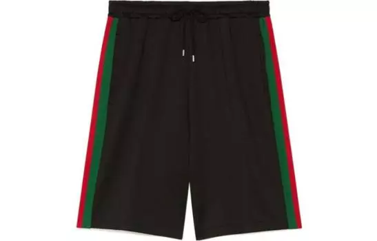 Шорты мужские Gucci, черный / зеленый / красный