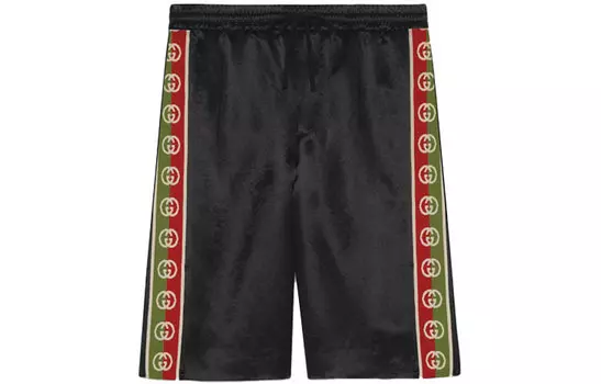 Шорты мужские Gucci с полосками, черный