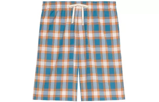 Шорты мужские Gucci, синий / оранжевый