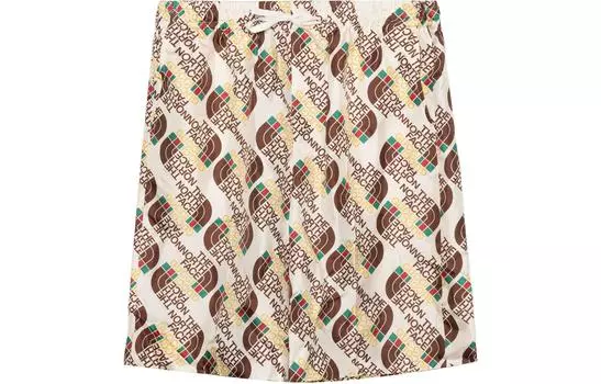 Шорты мужские The North Face x Gucci, коричневый