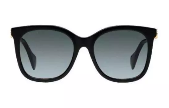 Очки солнцезащитные мужские Gucci в форме панто, черный