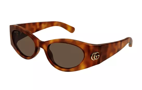 Очки солнцезащитные мужские Gucci узкие, оранжевый / коричневый