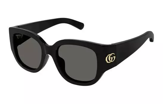 Очки солнцезащитные мужские Gucci с большими дужками, черный