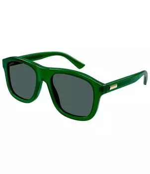 Gucci Мужские солнцезащитные очки-навигатор GG1316S 54 мм, зеленый