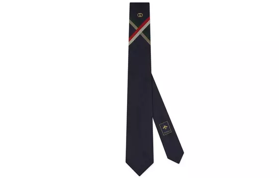 GUCCI Мужской галстук серии G, темно-синий