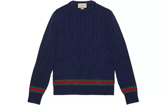 Мужской кашемировый свитер Gucci, синий