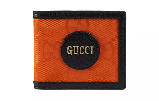 GUCCI Мужской кошелек Off The Grid из нейлона с кожей, оранжевый/черный