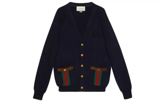 Кардиган мужской Gucci с карманами, черный
