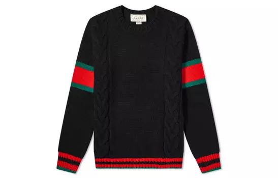 Свитер мужской Gucci Chucky Grg, черный / красный