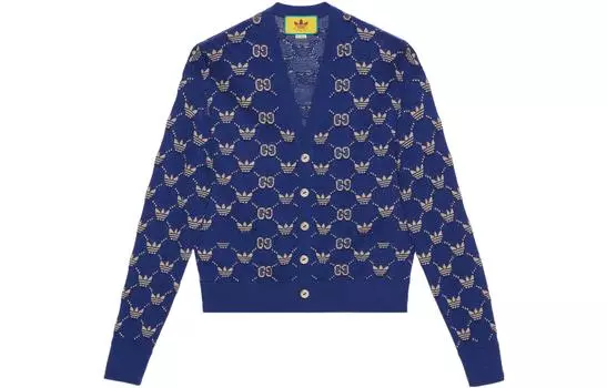 Мужской свитер Gucci X Adidas, синий