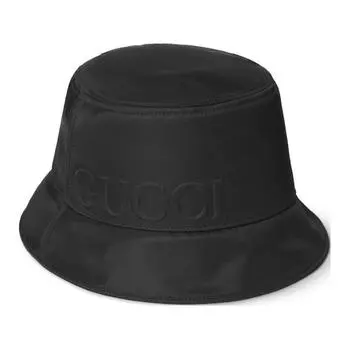 GUCCI Нейлоновая панама унисекс, черная