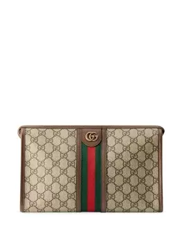 Gucci несессер Ophidia, коричневый