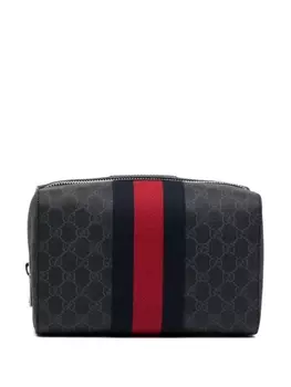 Gucci несессер с узором GG Supreme, черный