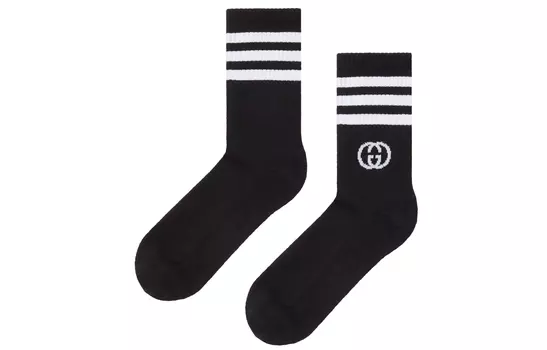 GUCCI Носки Adidas черные/белые