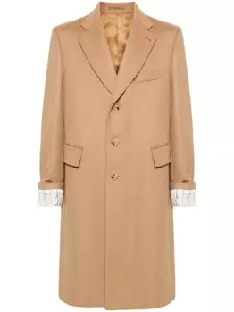 Gucci однобортное пальто, коричневый