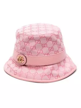 Gucci панама с логотипом GG, розовый