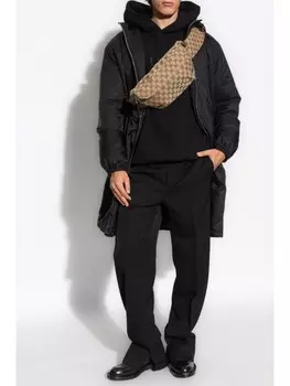 Gucci парка с узором GG, черный