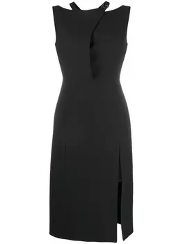 Gucci платье с логотипом, черный
