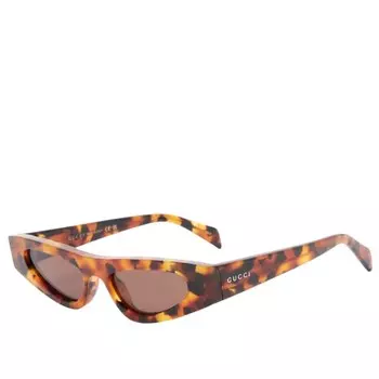 Gucci показывает солнцезащитные очки Gucci Eyewear, коричневый