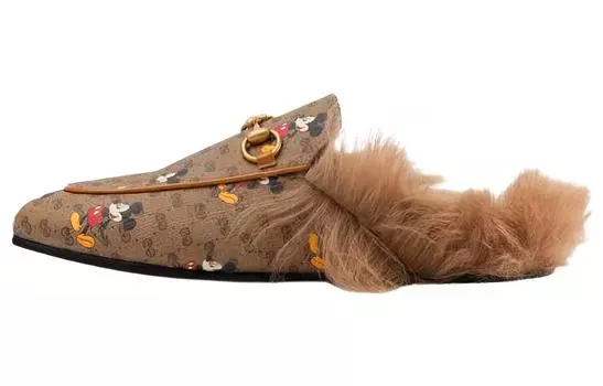 Туфли женские Disney x Gucci Princetown, коричневый