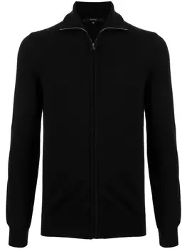 Gucci пуловер с воротником на молнии, черный