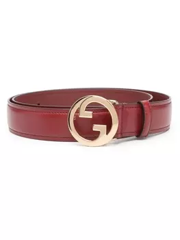 Gucci ремень Blondie с логотипом Interlocking G, красный