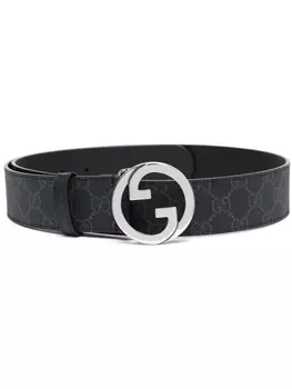 Gucci ремень Blondie с монограммой, черный