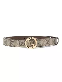Gucci ремень Blondie с монограммой, нейтральный цвет