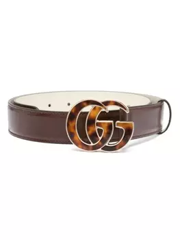 Gucci ремень GG Marmont, коричневый