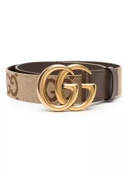 Gucci ремень GG Marmont с пряжкой, коричневый