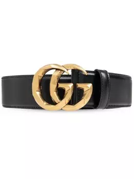 Gucci ремень из кожи GG Marmont, черный