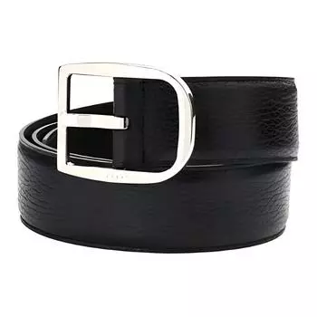 GUCCI Ремень мужской из телячьей кожи, черный, ширина: 4 см