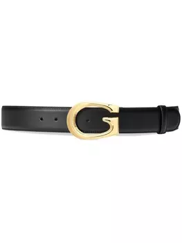 Gucci ремень с G-образной пряжкой, черный
