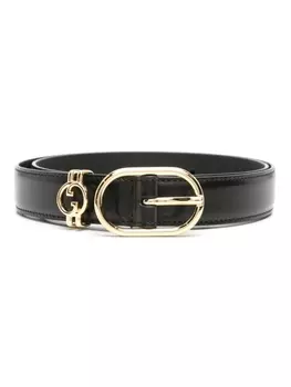 Gucci ремень с логотипом Interlocking G, черный