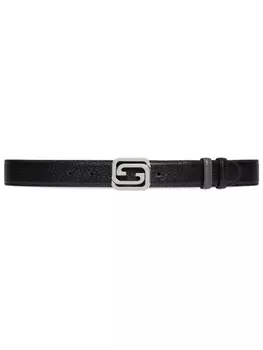 Gucci ремень с логотипом Interlocking-G, черный