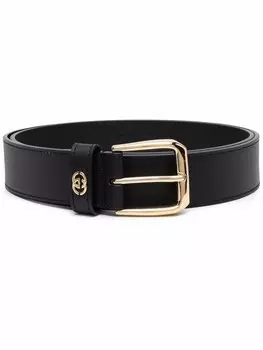 Gucci ремень с логотипом Interlocking G, черный