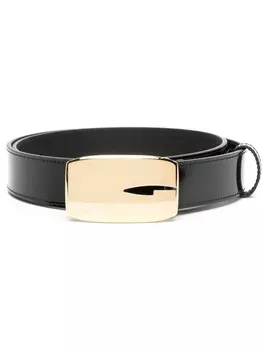 Gucci ремень с прямоугольной пряжкой, черный